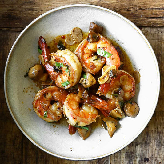 Garlic Shrimp and Mushroom